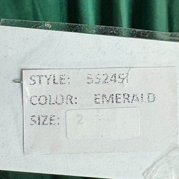 NWT Ieena for Mac Duggal 55245i Emerald Green gown - Picture 5 of 9